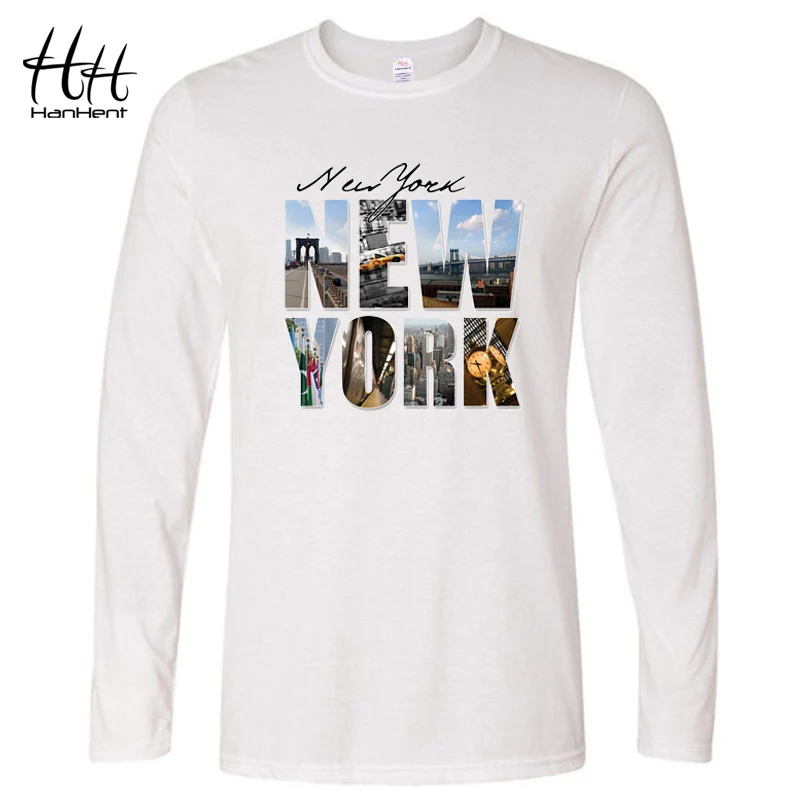 HanHent Top Quality New York Printed T-Shirt Fashion Streetwear Long Sleeve T shirt Men Tshirt Basic Mardi Gras Clothes
HanHent Top Quality New York Printed T-Shirt Fashion Streetwear Long Sleeve T shirt Men Tshirt Basic Mardi Gras Clothes