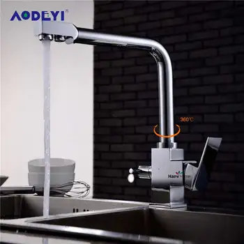 AODEYI 100% Brass Chrome Polished 3 Way Hot Cold Kitchen Sink Mixer Faucet 2 Holes Drinking Water Tap Kitchen Tool
AODEYI 100% Brass Chrome Polished 3 Way Hot Cold Kitchen Sink Mixer Faucet 2 Holes Drinking Water Tap Kitchen Tool