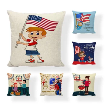 Cartoon Character Cushion Set Linen 45*45CM Cute Little Girl American Flag Holiday Style Pillowcase Furniture Sofa Warm Decor
Cartoon Character Cushion Set Linen 45*45CM Cute Little Girl American Flag Holiday Style Pillowcase Furniture Sofa Warm Decor