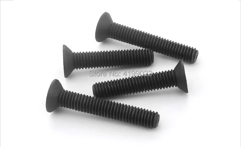 Black nylon Flat screws -002