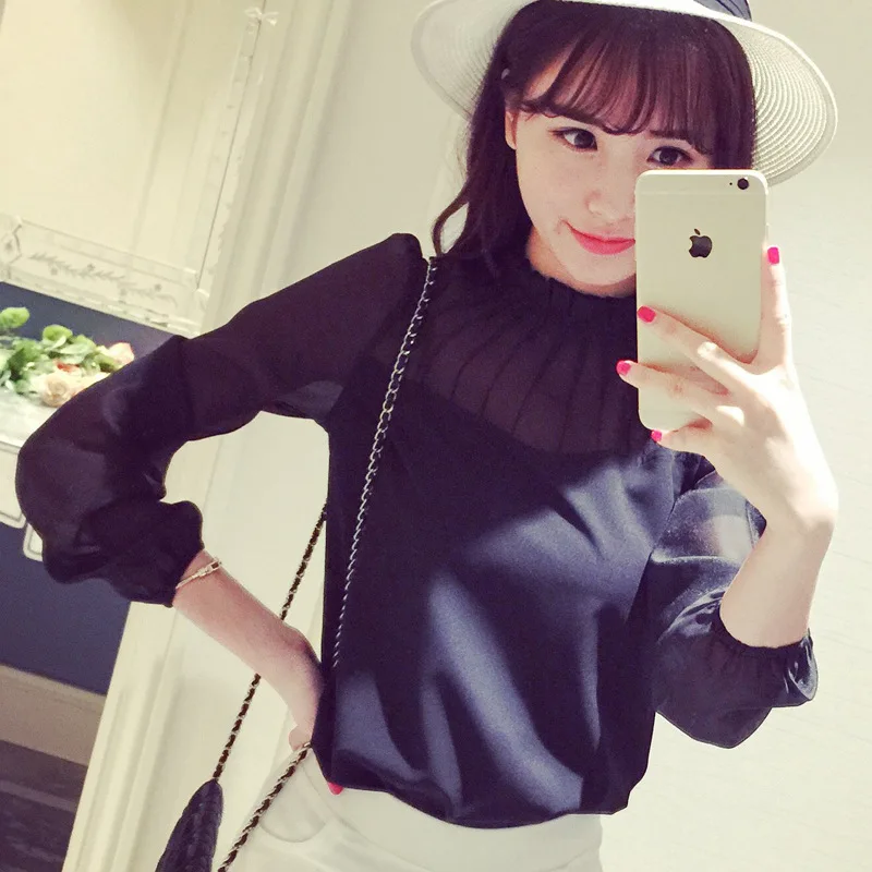 Blusas Sale New Spring And Summer 2018 Women Long Sleeved Chiffon O-neck Blouse Sexy Solid Slim Female Lady Shirts Tops
Blusas Sale New Spring And Summer 2018 Women Long Sleeved Chiffon O-neck Blouse Sexy Solid Slim Female Lady Shirts Tops