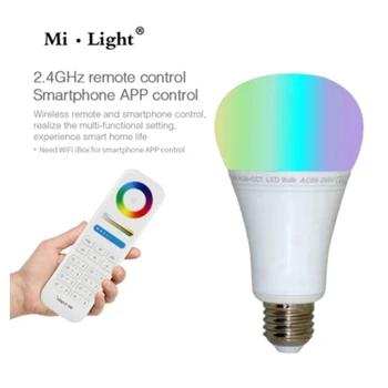 E27 12W LED Bulb Lamp Light Dimmable 8 zone remote milight RGB Warm White White RGBCCT Spotlight Wireless WIFI Smart LED Lamp
E27 12W LED Bulb Lamp Light Dimmable 8 zone remote milight RGB Warm White White RGBCCT Spotlight Wireless WIFI Smart LED Lamp