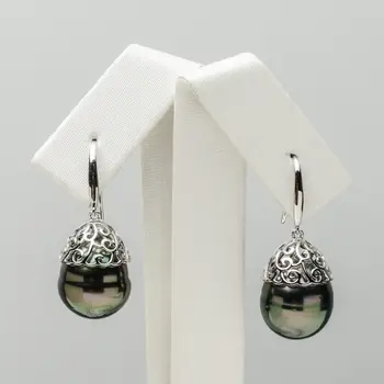 Free Shipping Huge 12.3*15mm Green Genuine Tahitian Pearl Drop Earrings 14k Solid White Gold
Free Shipping Huge 12.3*15mm Green Genuine Tahitian Pearl Drop Earrings 14k Solid White Gold