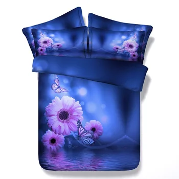3D Blue floral Bedding set Daisy Flower duvet cover sets bedspread bed sheet linen Cal king queen size twin double bedset 4PCS
3D Blue floral Bedding set Daisy Flower duvet cover sets bedspread bed sheet linen Cal king queen size twin double bedset 4PCS