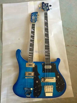 top quality QShelly custom flame maple rick double neck 4/6 strings RK 4003 5pcs neck through white binding electric bass guitar
top quality QShelly custom flame maple rick double neck 4/6 strings RK 4003 5pcs neck through white binding electric bass guitar