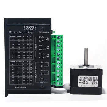 42BYGH34 stepper motor step angle 1.8 1.5A 0.28N.M 0.4N.M 0.55N.M high torque stepper motor, matching TB6600 motor driver
42BYGH34 stepper motor step angle 1.8 1.5A 0.28N.M 0.4N.M 0.55N.M high torque stepper motor, matching TB6600 motor driver