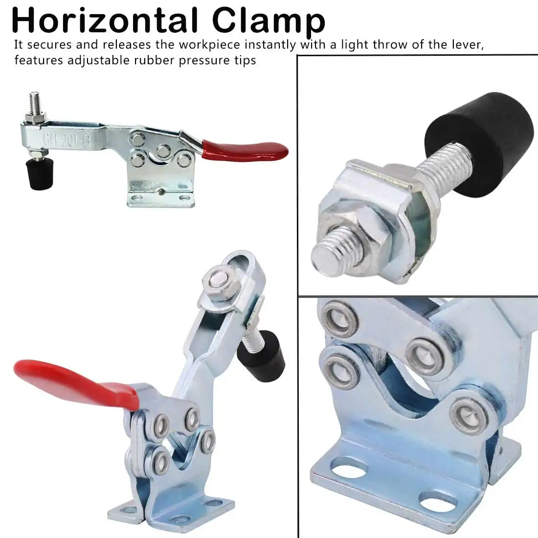 4 pcs Holding Capacity Hand Tool Set 100Kg Quick Horizontal Clamp Woodworking Fast Fixture Release Vertical Type
4 pcs Holding Capacity Hand Tool Set 100Kg Quick Horizontal Clamp Woodworking Fast Fixture Release Vertical Type
