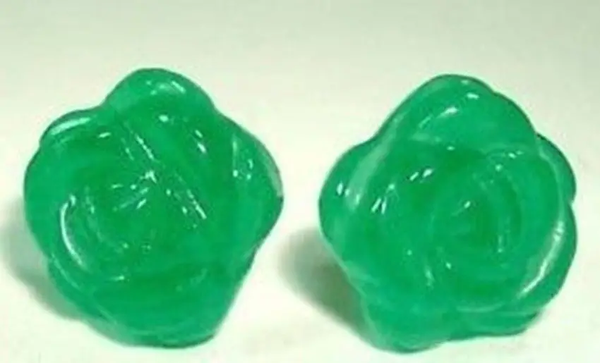 Green Jade Rose Flower Silver Stud Earrings18K GP style Fine jewe Noble Natural jade fast SHIPPING
Green Jade Rose Flower Silver Stud Earrings18K GP style Fine jewe Noble Natural jade fast SHIPPING