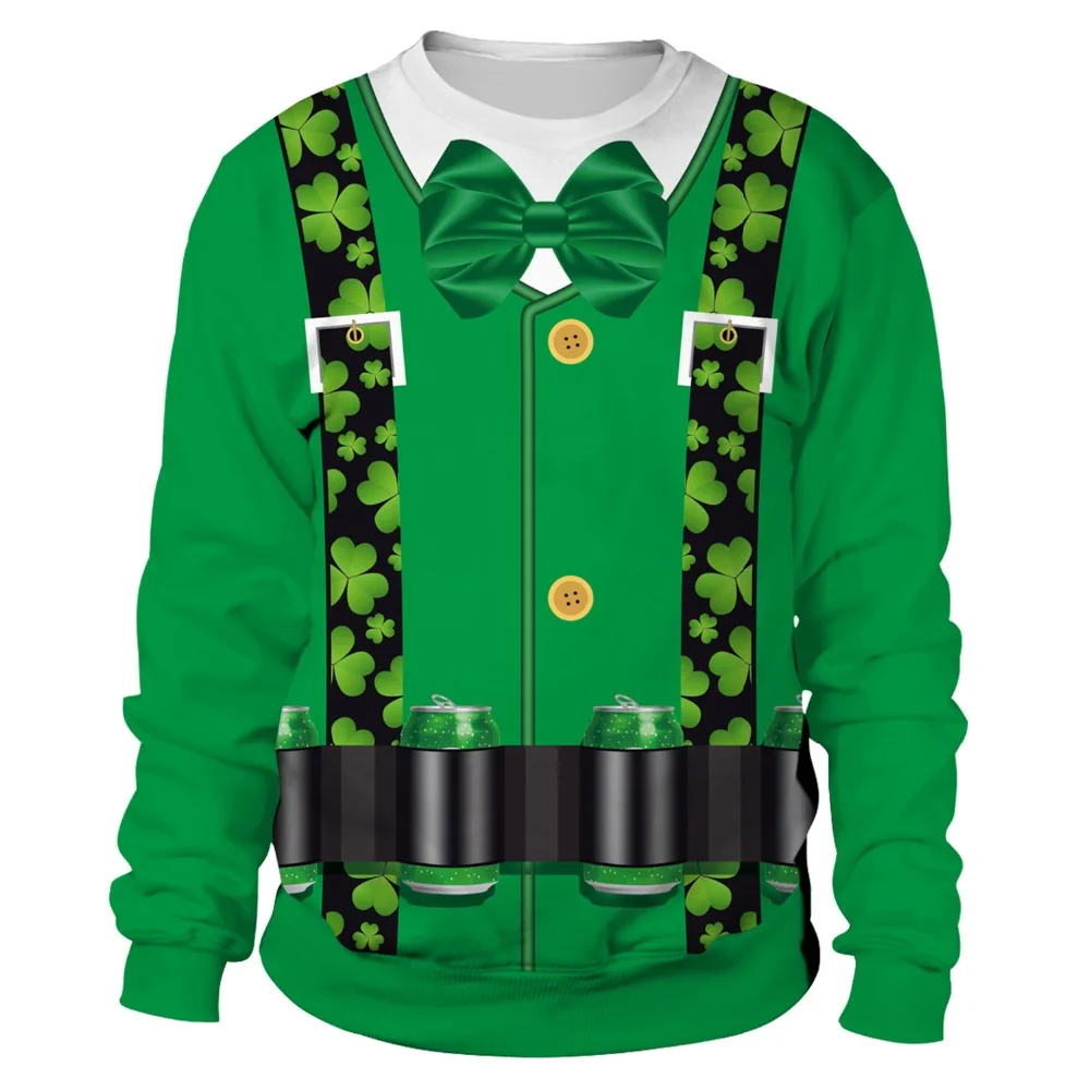 Irish St. Patrick's Day Shamrocks 3D Print Tie Fake Straps Men/women Hiphop Streetwear Sweatshirts Boy Modis Cool Green Clothes
Irish St. Patrick's Day Shamrocks 3D Print Tie Fake Straps Men/women Hiphop Streetwear Sweatshirts Boy Modis Cool Green Clothes