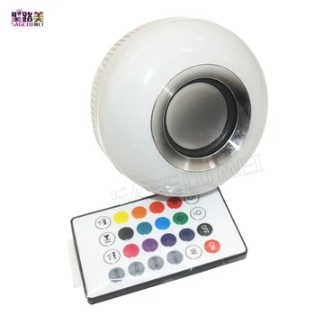 Wireless Bluetooth Speaker Bulb E27 Smart RGB RGBW Dimmable LED Music Bulb Player Audio Light Lamp with 24 Keys Remote Control
Wireless Bluetooth Speaker Bulb E27 Smart RGB RGBW Dimmable LED Music Bulb Player Audio Light Lamp with 24 Keys Remote Control