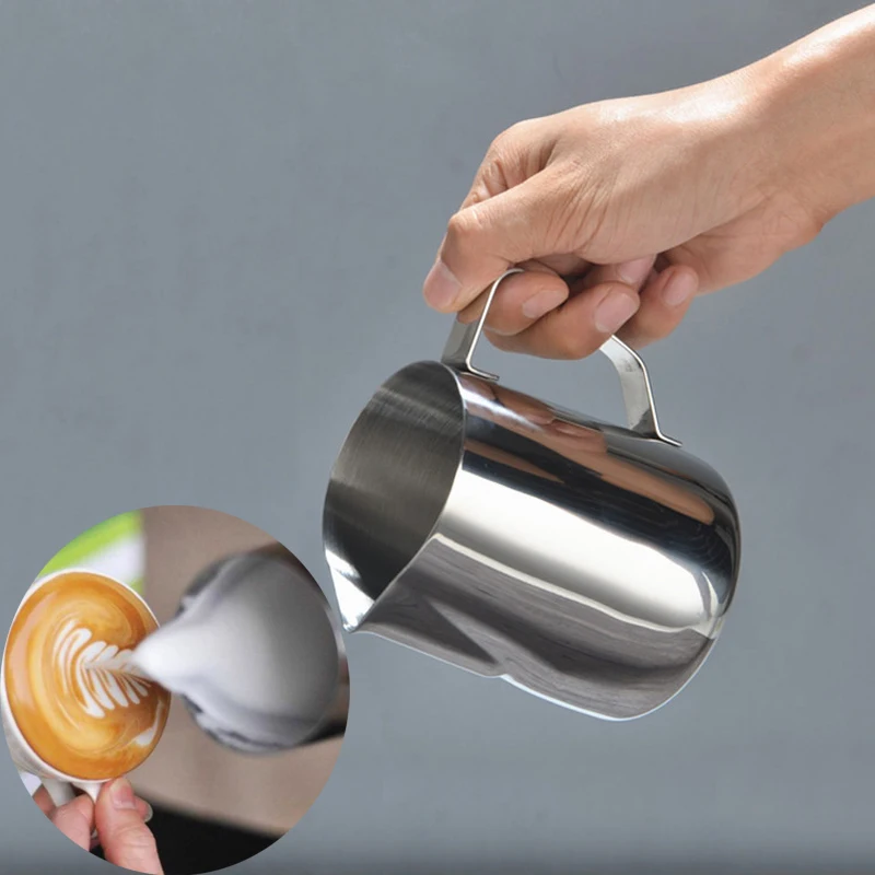Stainless Steel Milk Jugs Milk Frothing Jugs Coffee Latte Art Cream Cup Coffee Pitcher Barista Coffee Latte Coffee Accessories
Stainless Steel Milk Jugs Milk Frothing Jugs Coffee Latte Art Cream Cup Coffee Pitcher Barista Coffee Latte Coffee Accessories