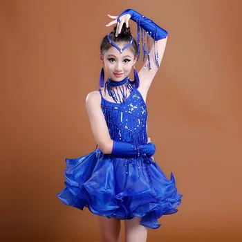 2017 Girl Latin Dance Costumes(Dress+Headwear+HandSleeve+Earring+Collar+Short) For kid 3Color Sequin Tassel Organza Latin Skirt
2017 Girl Latin Dance Costumes(Dress+Headwear+HandSleeve+Earring+Collar+Short) For kid 3Color Sequin Tassel Organza Latin Skirt