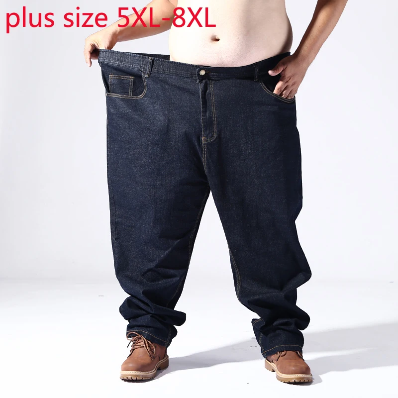 2019 new arrival Super Large Elastic Waist Jeans Men Larger Loose Pure Color Trousers Full Length Casual plus Size 5XL6XL7XL 8XL
2019 new arrival Super Large Elastic Waist Jeans Men Larger Loose Pure Color Trousers Full Length Casual plus Size 5XL6XL7XL 8XL