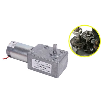 High torque turbine worm gear motor 12V micro DC gear motor 24V forward and reverse speed low-speed motor
High torque turbine worm gear motor 12V micro DC gear motor 24V forward and reverse speed low-speed motor