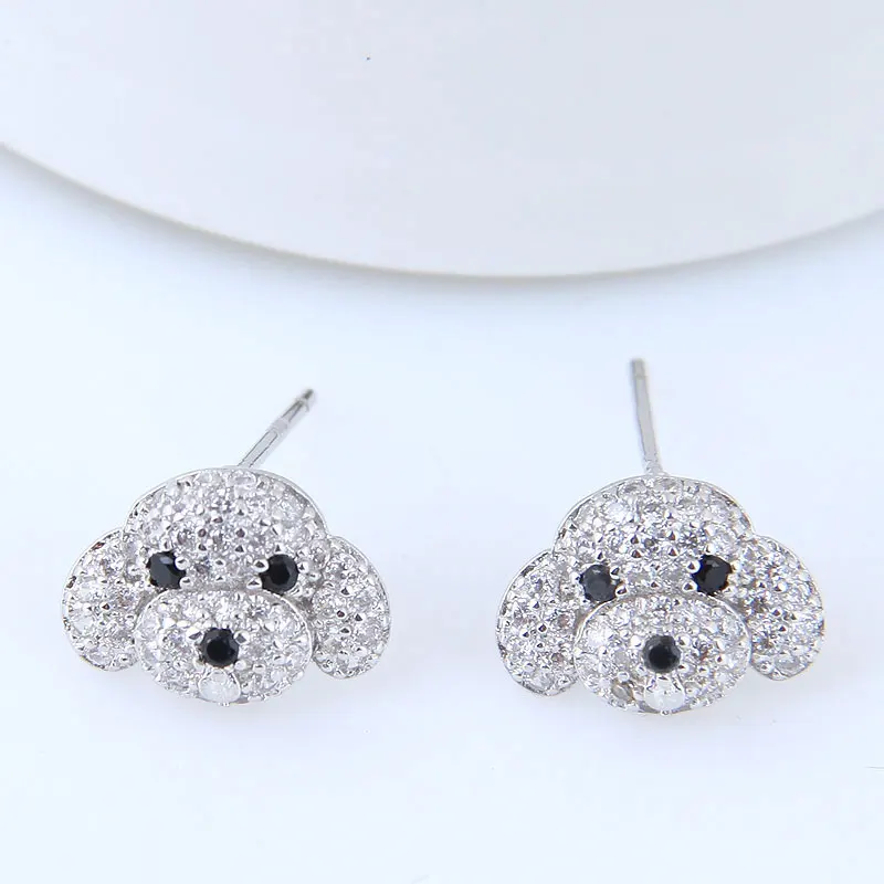 New sweet fashion Zironia Dog Earrings for Women Girls Gift Fashion Statement Jewelry
New sweet fashion Zironia Dog Earrings for Women Girls Gift Fashion Statement Jewelry