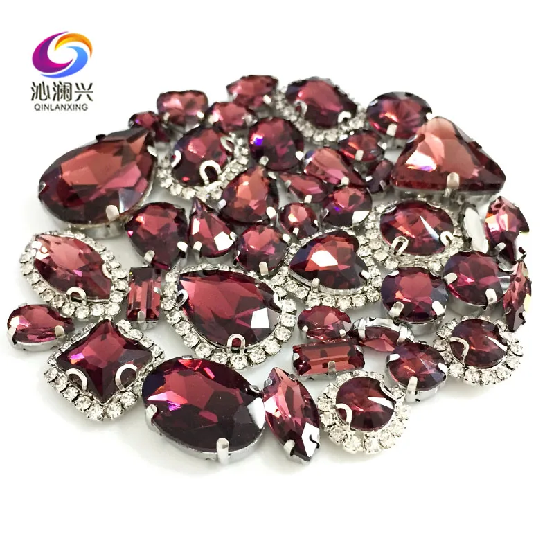 Wine red color Mix size Crystal buckle+claw rhinestone,Silver base galss sew on stones diy/Clothing accessories 50pcs/pack
Wine red color Mix size Crystal buckle+claw rhinestone,Silver base galss sew on stones diy/Clothing accessories 50pcs/pack