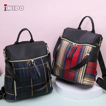 Women Designer Plaid Backpack Female Fashion Nylon Square Rucksack Luxury Brand Shoulder Bagpack Girls Small Travel School Bag
Women Designer Plaid Backpack Female Fashion Nylon Square Rucksack Luxury Brand Shoulder Bagpack Girls Small Travel School Bag