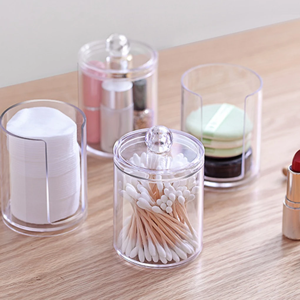 Clear Portable Round Cotton Pad Storage Box Q-tip Container Makeup Holder Transparent Cosmetic Case
Clear Portable Round Cotton Pad Storage Box Q-tip Container Makeup Holder Transparent Cosmetic Case