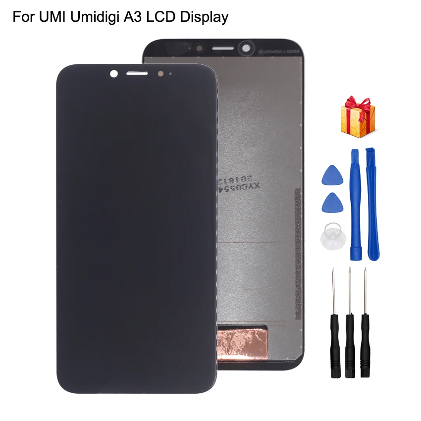 Original For UMI Umidigi A3 LCD Display Touch Screen Digitizer For UMI Umidigi A3 Display Screen Assembly Phone Parts Free Tools
Original For UMI Umidigi A3 LCD Display Touch Screen Digitizer For UMI Umidigi A3 Display Screen Assembly Phone Parts Free Tools