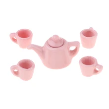 1/12 Dollhouse Miniature Ware Porcelain Tea Set Cup Pot Dish Cup Plate Pure Color Tableware Furniture Toy for Children (Pink)
1/12 Dollhouse Miniature Ware Porcelain Tea Set Cup Pot Dish Cup Plate Pure Color Tableware Furniture Toy for Children (Pink)