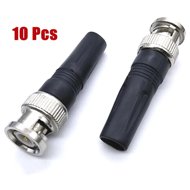 10Pcs Bnc Male Connector For Twist-On Coaxial Rg59 Cable CCTV Solderless Plug Connector
10Pcs Bnc Male Connector For Twist-On Coaxial Rg59 Cable CCTV Solderless Plug Connector