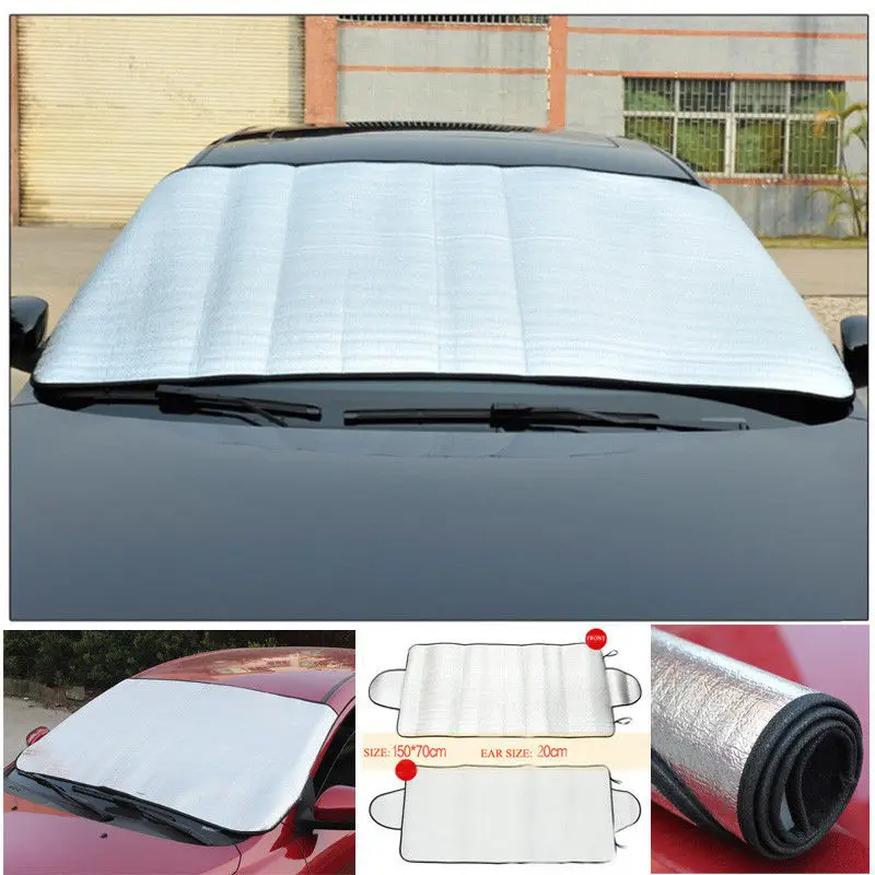 Universal Car Windshield All Weather Snow Cover & Sun Shade Protection Cover Fits Most of Car
Universal Car Windshield All Weather Snow Cover & Sun Shade Protection Cover Fits Most of Car