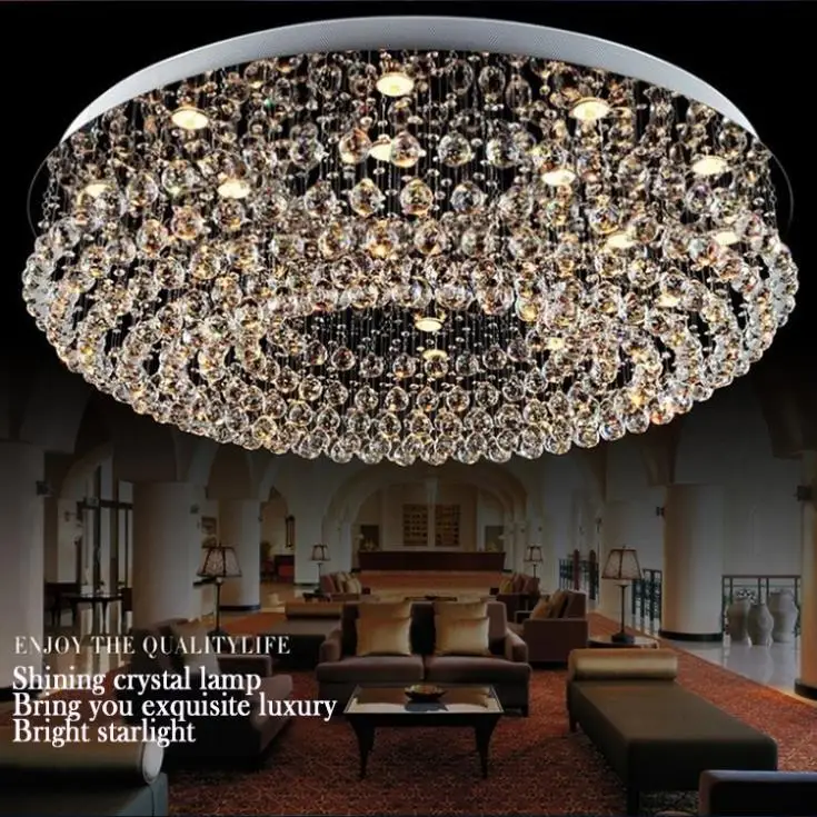 Chandeliers lustres de sala modern crystal chandelier Dia1000mm*H320mmliving room Chandeliers lighting modern crystal chandelier
Chandeliers lustres de sala modern crystal chandelier Dia1000mm*H320mmliving room Chandeliers lighting modern crystal chandelier