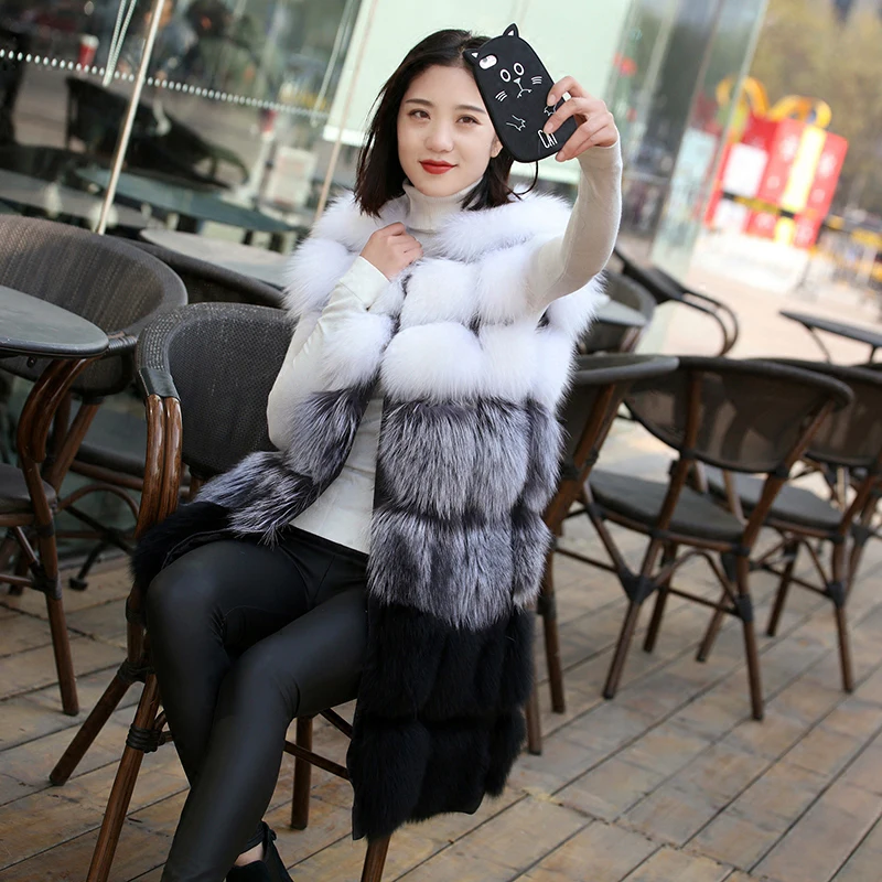 2018 New Medium Long Artifical Fox Fur Vest Women Winter Fashion Faux Fox Fur Vests Woman Warm Fake Fox Fur Coats Female
2018 New Medium Long Artifical Fox Fur Vest Women Winter Fashion Faux Fox Fur Vests Woman Warm Fake Fox Fur Coats Female