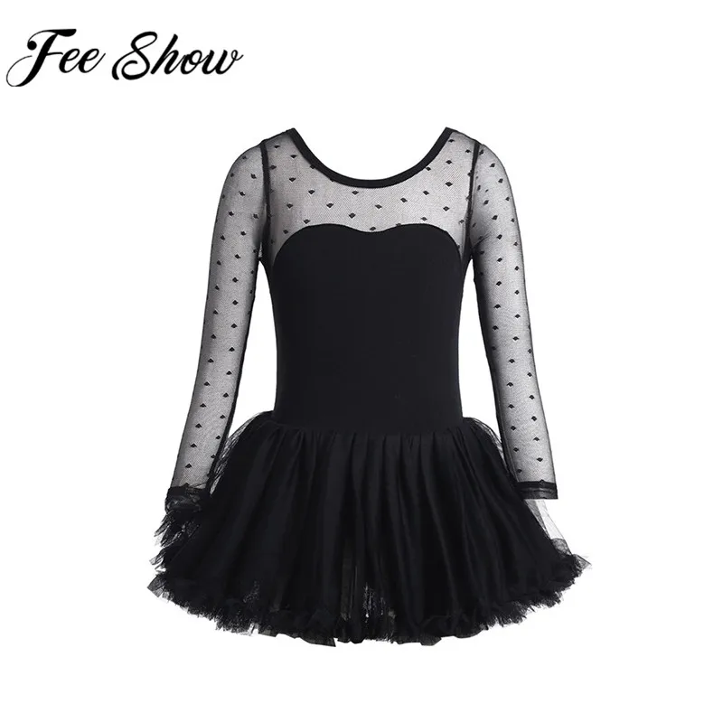 FEESHOW Kids Girls Ballet Lace Dresses Long Sleeves Polka Dots Mesh Ballet Gymnastics Leotard Tutu Dress for Ballerina Dancewear
FEESHOW Kids Girls Ballet Lace Dresses Long Sleeves Polka Dots Mesh Ballet Gymnastics Leotard Tutu Dress for Ballerina Dancewear
