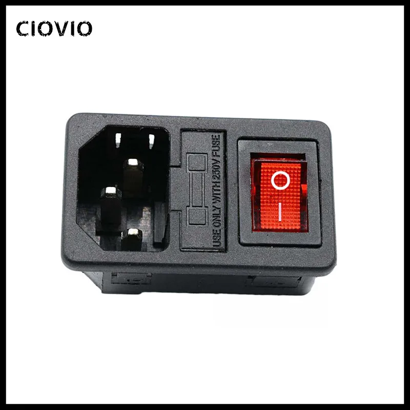 Rocker Switch Fused IEC320 C14 Inlet Power Socket Fuse Switch Connector Plug Connector
Rocker Switch Fused IEC320 C14 Inlet Power Socket Fuse Switch Connector Plug Connector