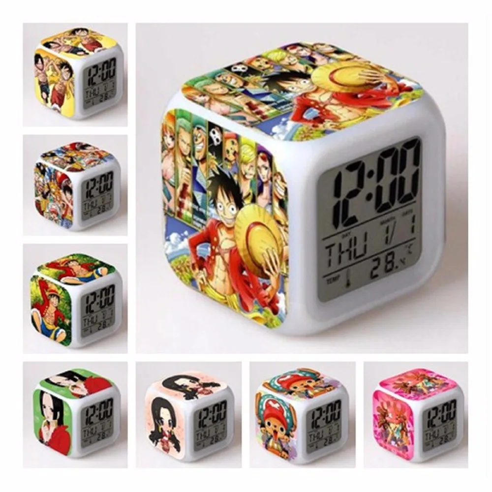 Anime One Piece Luffy Chopper model 7color LED Alarm Clock Luffy Night Light Chopper Clocks Watch Toy for childrens gift
Anime One Piece Luffy Chopper model 7color LED Alarm Clock Luffy Night Light Chopper Clocks Watch Toy for childrens gift