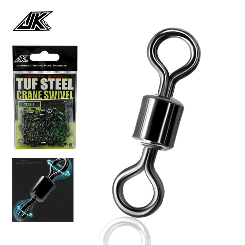 JK 79-260LB crane Barrel Bearing Rolling Swivel Solid Ring Fishing Swivels Hook Connector Ocean Boat Rig Sea Carp Fishing Tackle
JK 79-260LB crane Barrel Bearing Rolling Swivel Solid Ring Fishing Swivels Hook Connector Ocean Boat Rig Sea Carp Fishing Tackle