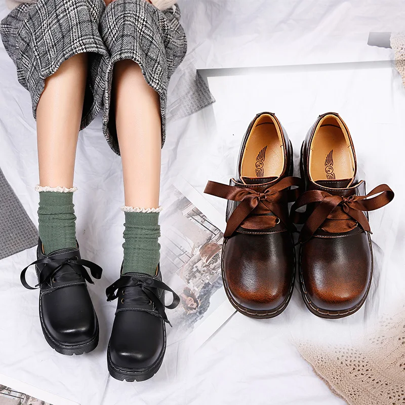 2019 spring Harajuku retro Mori women's shoes soft fashion wild thick ugly fashion women's shoes.
2019 spring Harajuku retro Mori women's shoes soft fashion wild thick ugly fashion women's shoes.