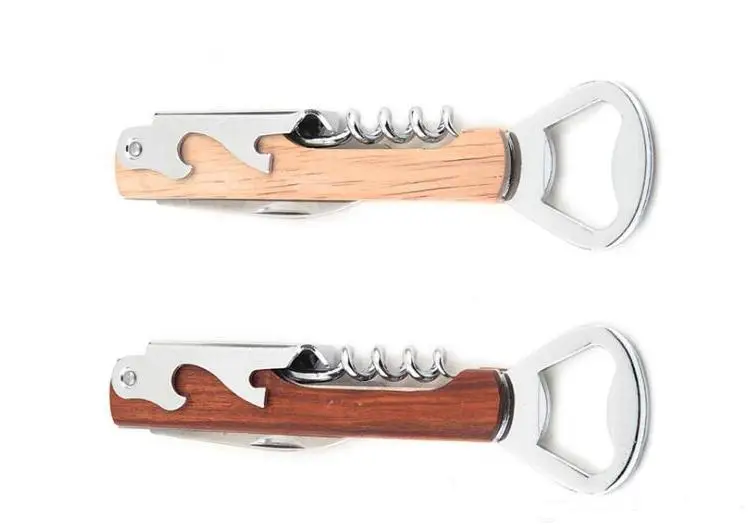 100pcs Wood Handle Stainless Steel Hand-Held Deluxe Bottle Opener Corkscrew Double Hinge Waiters Wine Bottle Opener SN443
100pcs Wood Handle Stainless Steel Hand-Held Deluxe Bottle Opener Corkscrew Double Hinge Waiters Wine Bottle Opener SN443