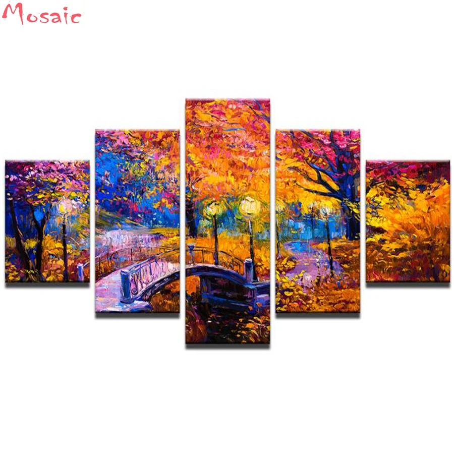 5pcs Diamond Painting"Bridge Scenery Landscape"3d Pictures Of Rhinestones,Full square Diamond Embroidery for Living Room Decor
5pcs Diamond Painting"Bridge Scenery Landscape"3d Pictures Of Rhinestones,Full square Diamond Embroidery for Living Room Decor