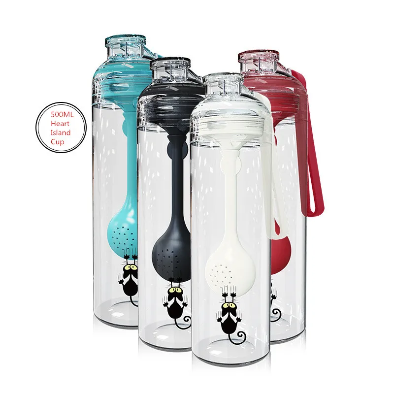 2019 New Creative Shake Cup 500ML Tea Separation Multi-function Spoon Cup Honey Milkshake Mixing Cup Plastic Space Cup
2019 New Creative Shake Cup 500ML Tea Separation Multi-function Spoon Cup Honey Milkshake Mixing Cup Plastic Space Cup
