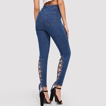 Jeans for Women Fashion High Waist Button Bandage Lace Up Pencil Pant Female Casual Washed Skinny Slim Denim Pant Jean Women P40
Jeans for Women Fashion High Waist Button Bandage Lace Up Pencil Pant Female Casual Washed Skinny Slim Denim Pant Jean Women P40