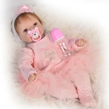 22inch reborn Silicone babies dolls 55cm bebe alive bedtime simulation realistic princess doll toddlers bonecas brinquedos 
22inch reborn Silicone babies dolls 55cm bebe alive bedtime simulation realistic princess doll toddlers bonecas brinquedos