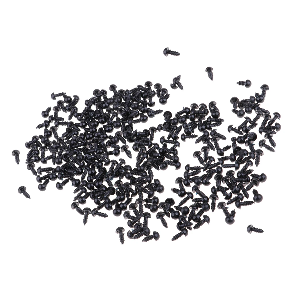 300 Pieces 6mm Plastic Safety Eyes For Teddy Bear Doll Animal Puppet Toys Crafts DIY Making Collections 300 Pieces 6mm Plastic Safety Eyes For Teddy Bear Doll Animal Puppet Toys Crafts DIY Making Collections