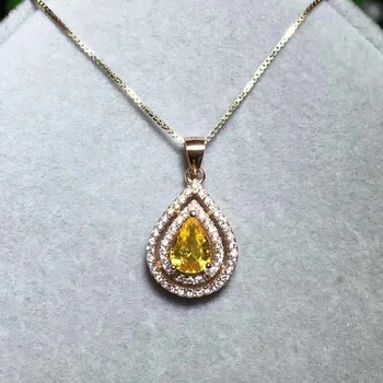 Fidelity natural 5*7mm yellow crystal pendants s925 sterling silver Water droplets fine jewelry for women natural gemstone
Fidelity natural 5*7mm yellow crystal pendants s925 sterling silver Water droplets fine jewelry for women natural gemstone