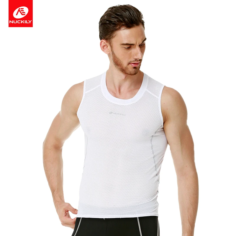 NUCKILY Летний жилет без рукавов для велоспорта сетчатая линия полиэстер дышащий