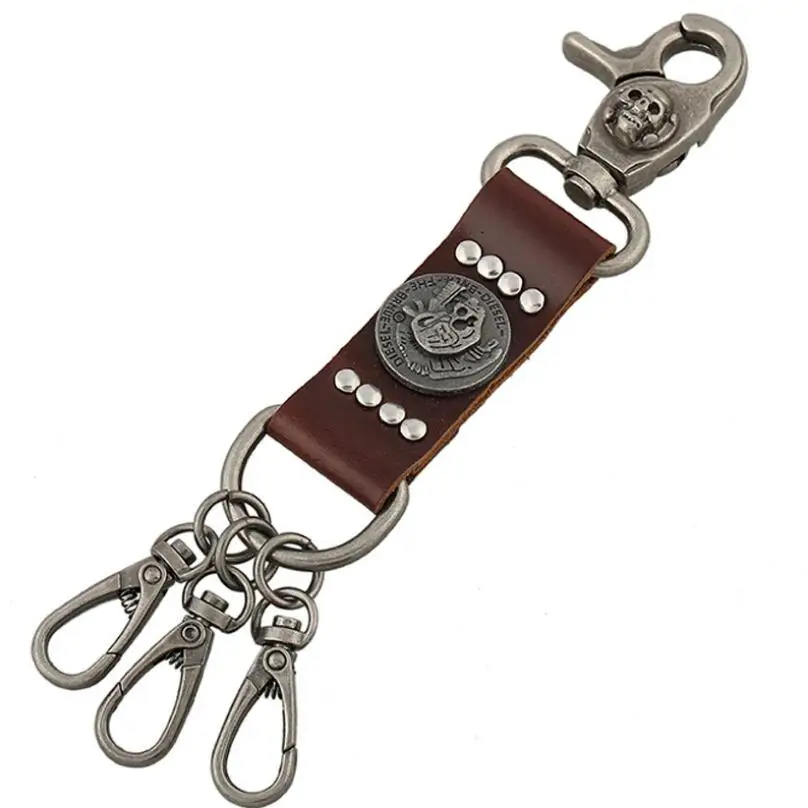 Punk Skull Rivets Keychain Hip Hop Alloy Skeleton Charm Leather Car Pant Buckle Key Chains Keyring Retro Gothic Accessories Gift
Punk Skull Rivets Keychain Hip Hop Alloy Skeleton Charm Leather Car Pant Buckle Key Chains Keyring Retro Gothic Accessories Gift