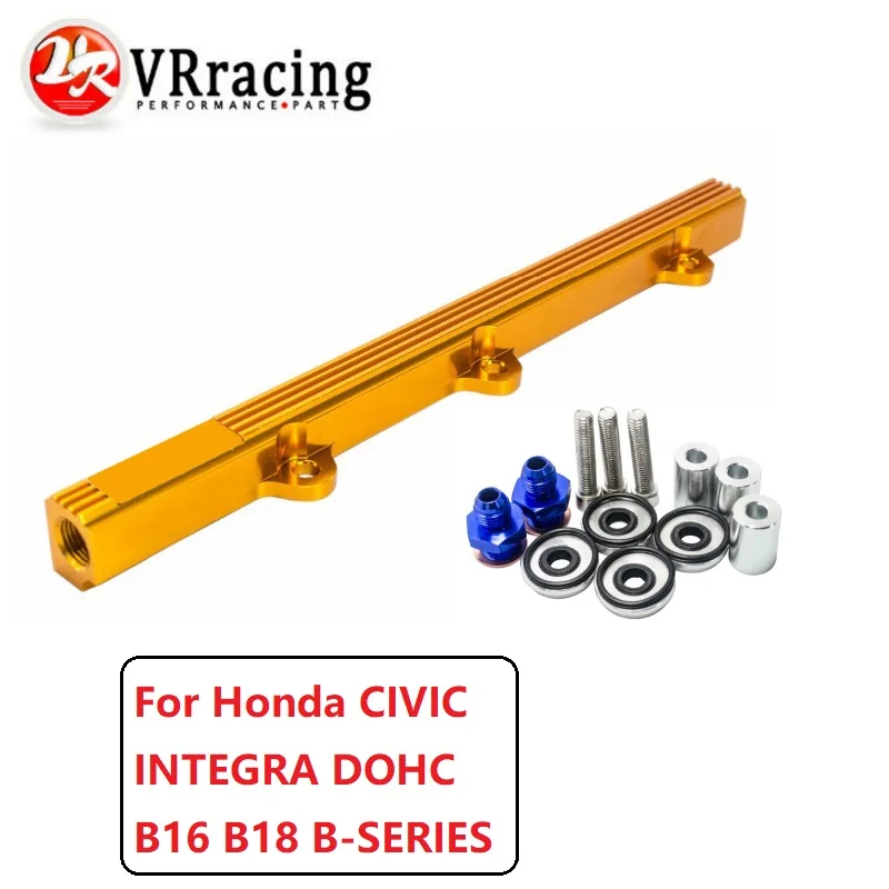 REV CIVIC INTEGRA DEL SOL B16 B18 B16A B18A ALUMINUM TOP FEED INJECTOR FUEL RAIL