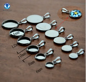 10pcs Stainless Steel Pendant Settings Clasps Cabochon 12mm 20mm Base Bezel Trays Blank Cabochons Cameo DIY Jewelry Findings 
10pcs Stainless Steel Pendant Settings Clasps Cabochon 12mm 20mm Base Bezel Trays Blank Cabochons Cameo DIY Jewelry Findings