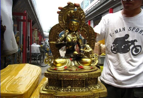 USPS to USA S0129 Tibet Bronze Copper Gild painted Vajrasattva Vajradhara Buddha Kwan Yin Statue (B0328)
USPS to USA S0129 Tibet Bronze Copper Gild painted Vajrasattva Vajradhara Buddha Kwan Yin Statue (B0328)