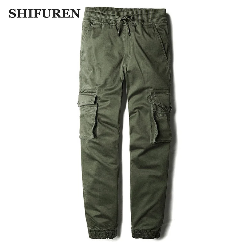 SHIFUREN Mens Military Cargo Pants Multi-pockets Overalls Trousers Elastic Waistband Male Casual Sweatpants Baggy Joggers Pants
SHIFUREN Mens Military Cargo Pants Multi-pockets Overalls Trousers Elastic Waistband Male Casual Sweatpants Baggy Joggers Pants