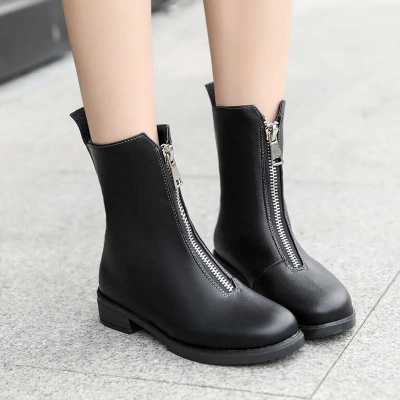 European style contracted Tide Girl Boots Woman British Style Rivet Boots Martin Boots Spring/autumn 2019 New High-heeled Shoes
European style contracted Tide Girl Boots Woman British Style Rivet Boots Martin Boots Spring/autumn 2019 New High-heeled Shoes