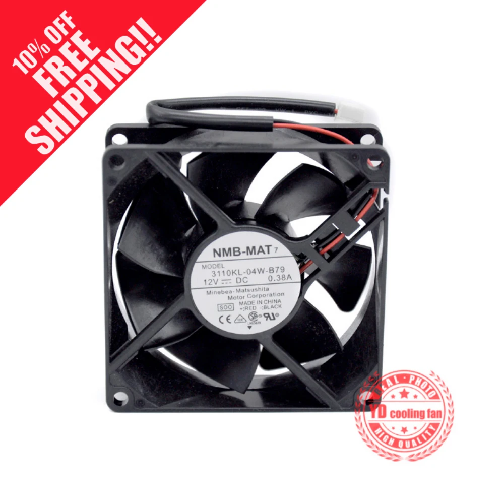 Новинка, флейта 3110KL-04W-B79 8025 12V 0.38A 8 см, вентилятор охлаждения с шарикоподшипником, 2 линии
Новинка, флейта 3110KL-04W-B79 8025 12V 0.38A 8 см, вентилятор охлаждения с шарикоподшипником, 2 линии