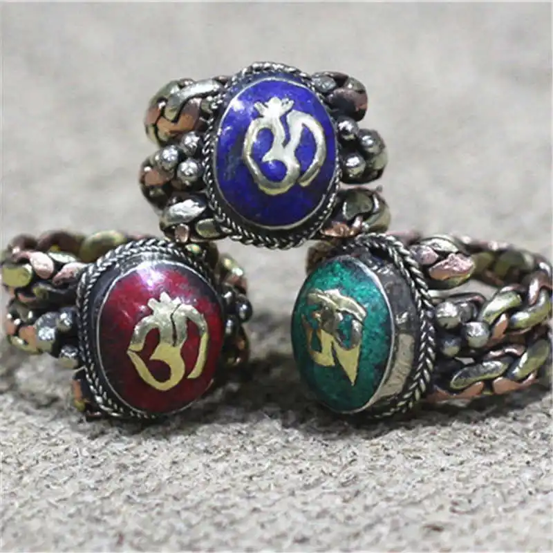 R171 Tibetan fashion Rose metal rings,Tibet Nepal Golden Mantras OM Ring,mix Wholesale Tibet Man Rings
R171 Tibetan fashion Rose metal rings,Tibet Nepal Golden Mantras OM Ring,mix Wholesale Tibet Man Rings
