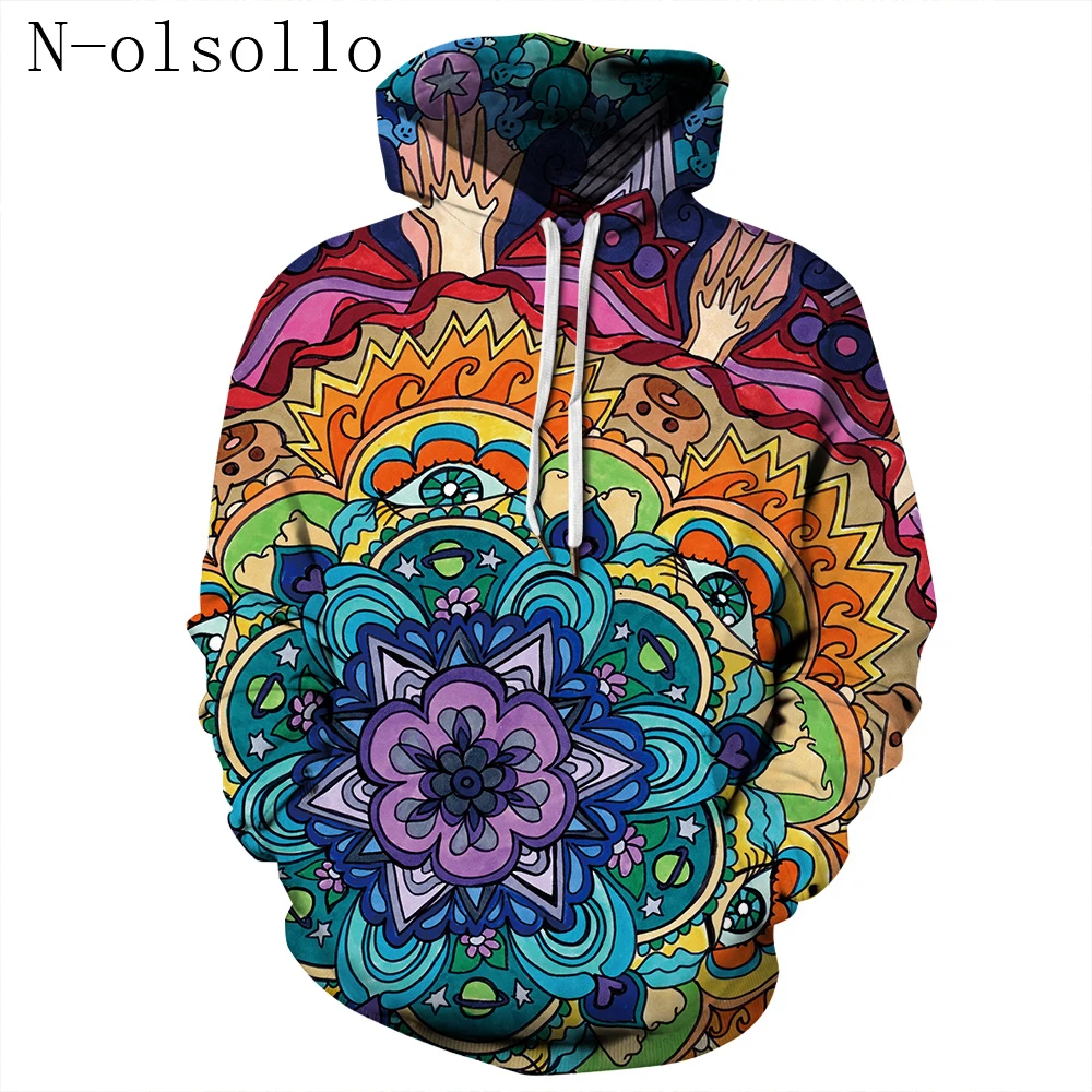 N-olsollo Vintage 3D Mandalas Retro Hoodies With Pocket Loose Casual Hooded Sweatshirts Fashion Tops Shirts 2018 New Pullovers
N-olsollo Vintage 3D Mandalas Retro Hoodies With Pocket Loose Casual Hooded Sweatshirts Fashion Tops Shirts 2018 New Pullovers